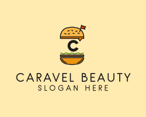 Burger Sandwich Resto logo design