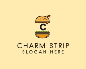 Burger Sandwich Resto logo design