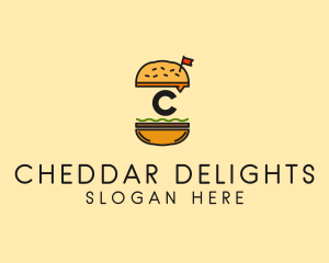 Burger Sandwich Resto logo design