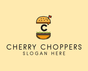 Burger Sandwich Resto logo design