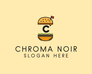 Burger Sandwich Resto logo design