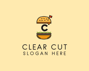 Burger Sandwich Resto logo design