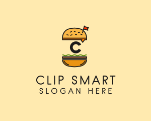 Burger Sandwich Resto logo design