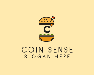 Burger Sandwich Resto logo design