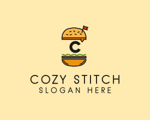 Burger Sandwich Resto logo design