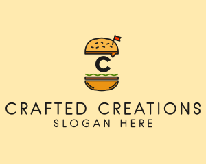 Burger Sandwich Resto logo design