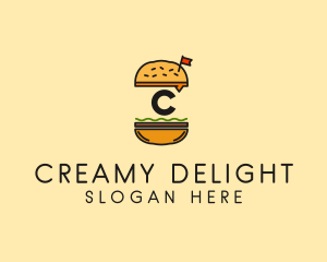 Burger Sandwich Resto logo design