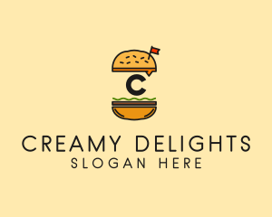 Burger Sandwich Resto logo design