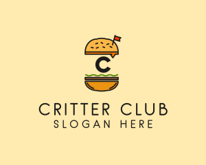 Burger Sandwich Resto logo design