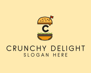 Burger Sandwich Resto logo design