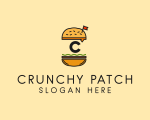 Burger Sandwich Resto logo design