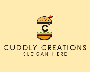 Burger Sandwich Resto logo design