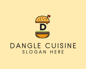 Burger Sandwich Resto logo design