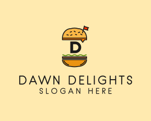 Burger Sandwich Resto logo design