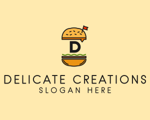 Burger Sandwich Resto logo design