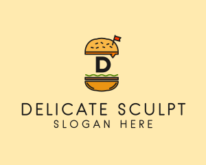 Burger Sandwich Resto logo design