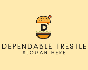 Burger Sandwich Resto logo design