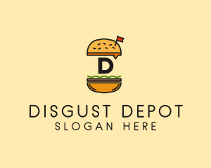 Burger Sandwich Resto logo design