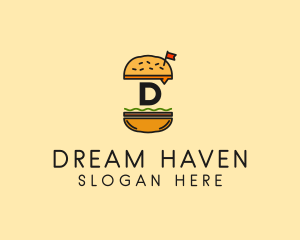 Burger Sandwich Resto logo design