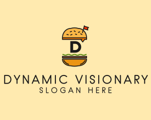 Burger Sandwich Resto logo design