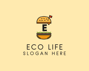 Burger Sandwich Resto logo design