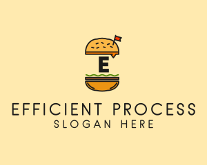 Burger Sandwich Resto logo design