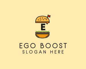 Burger Sandwich Resto logo design