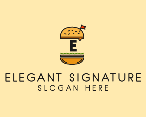 Burger Sandwich Resto logo design