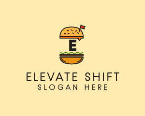 Burger Sandwich Resto logo design