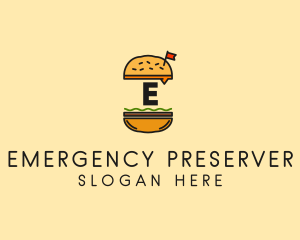 Burger Sandwich Resto logo design