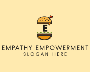 Burger Sandwich Resto logo design