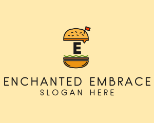 Burger Sandwich Resto logo design