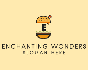 Burger Sandwich Resto logo design