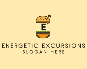 Burger Sandwich Resto logo design