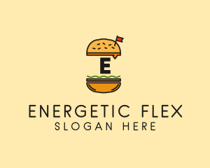 Burger Sandwich Resto logo design