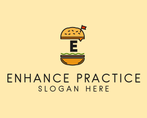 Burger Sandwich Resto logo design