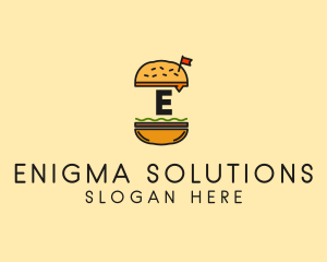 Burger Sandwich Resto logo design