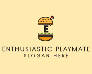 Burger Sandwich Resto logo design