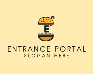 Burger Sandwich Resto logo design