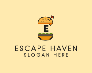 Burger Sandwich Resto logo design