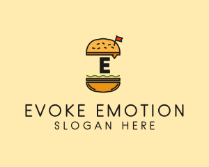 Burger Sandwich Resto logo design