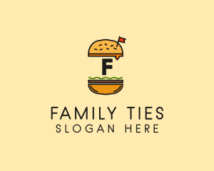 Burger Sandwich Resto logo design