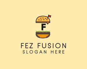 Burger Sandwich Resto logo design