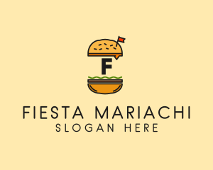 Burger Sandwich Resto logo design