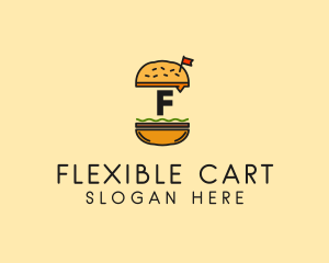 Burger Sandwich Resto logo design