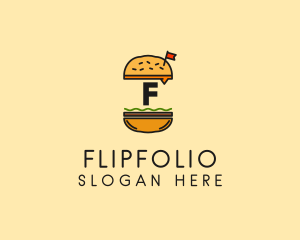 Burger Sandwich Resto logo design