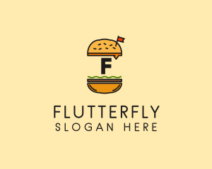 Burger Sandwich Resto logo design