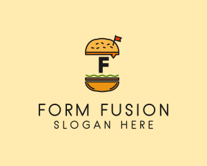 Burger Sandwich Resto logo design