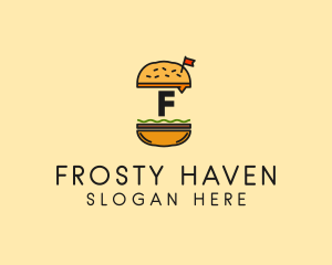 Burger Sandwich Resto logo design