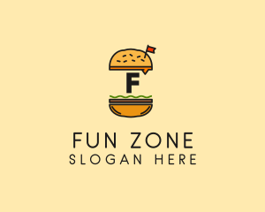 Burger Sandwich Resto logo design